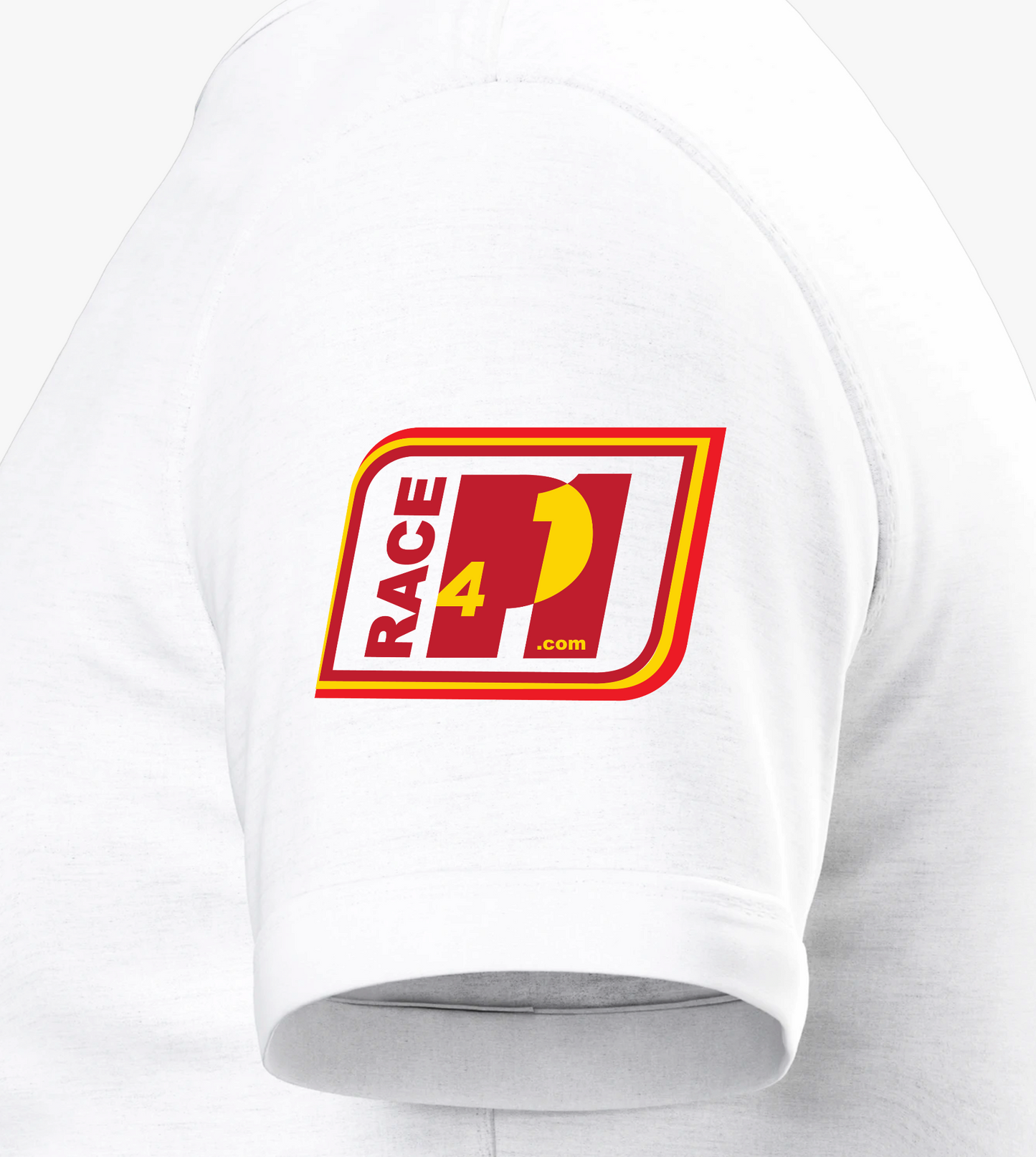 “Close-up of Race4P1 sleeve logo on white t-shirt” Spain 2026